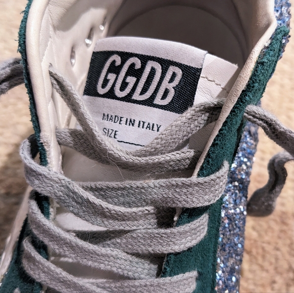 🦄RARE💚Golden Goose💚Silver Glitter MidStar Sneakers 37 - Picture 5 of 15